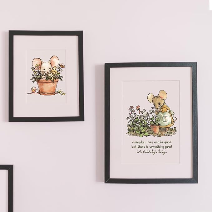 Cute Mouse Garden Planting Flowers Animal Clear Stamps - Image 5