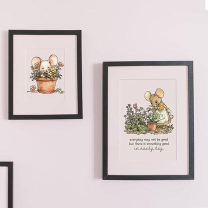 Cute Mouse Garden Planting Flowers Animal Clear Stamps - Image 5
