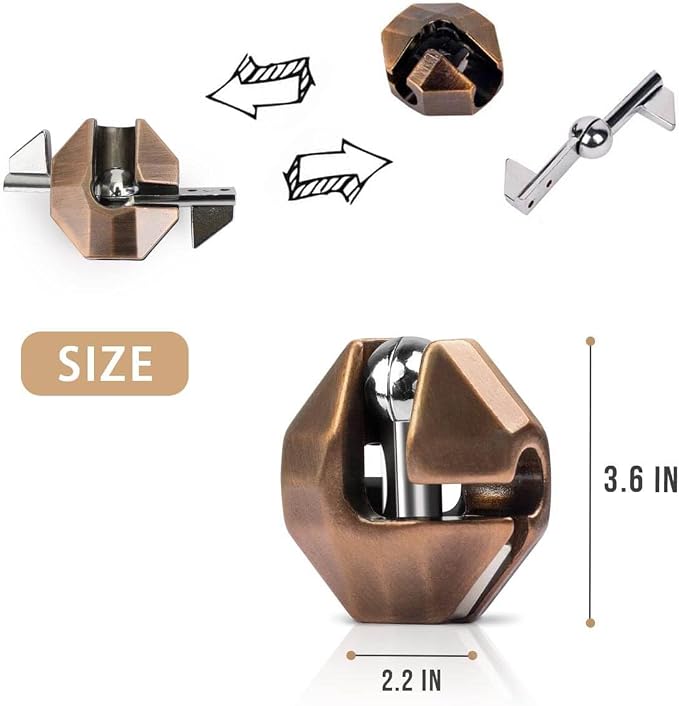 Fun Metal Brain Teaser Puzzle Games - Image 5