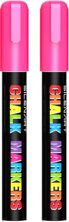 SILENART Pink Chalk Markers 2 Pack by SILENART-THEARTOFSILENCE