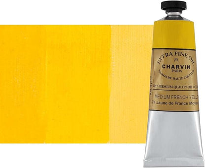 Charvin Extra Fine Oil Paint, French Yellow Medium 60 ml by Unknown