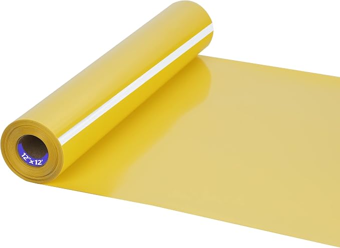 HTV Iron on Vinyl 12Inch by 12ft Roll Heat Transfer Vinyl by HTVVETUR