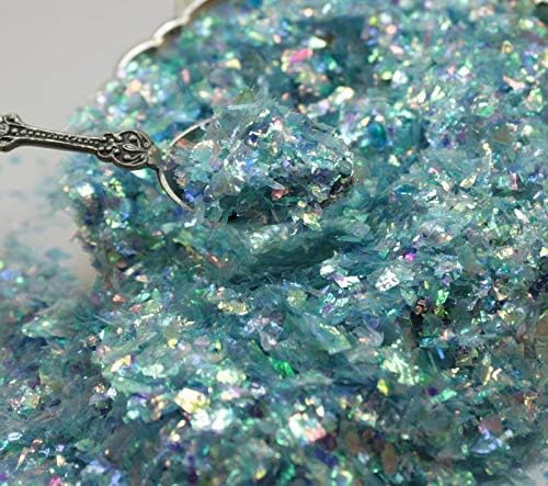 Blue Flitter Iridescent Ice Glitter Flakes - Image 3