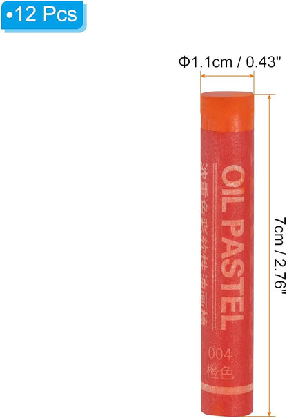 PATIKIL Orange Oil Pastels - Image 2