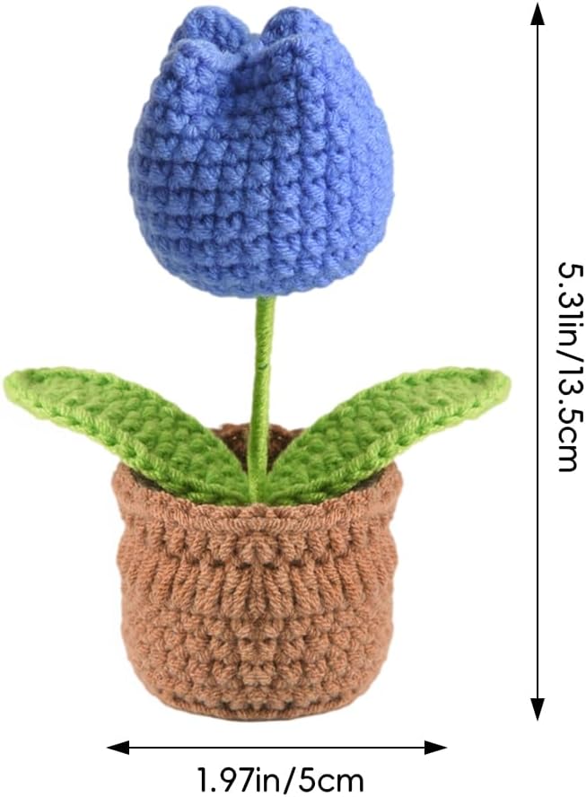 Tulip Pin Cushion, Handmade Knitted Pincushions, Cute Pin Cushions Needle - Image 2