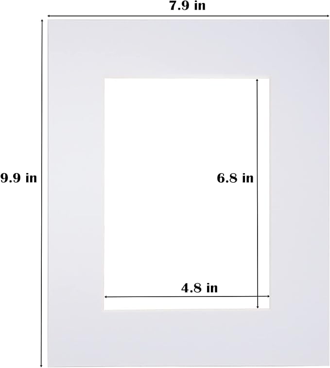Egofine 8x10 White Picture Mats Pack of 14, Frame Mattes - Image 4