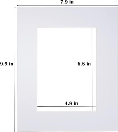 Egofine 8x10 White Picture Mats Pack of 14, Frame Mattes - Image 4