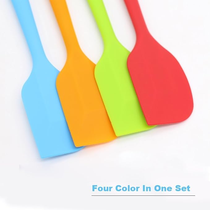 4-Piece Silicone Spatula, Heat-Resistant Non-stick Rubber Spatulas - Image 2