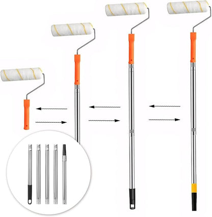 Extension Pole 71inch Adjustable Paint Rollers Brush Extension Pole 5 Pieces - Image 7