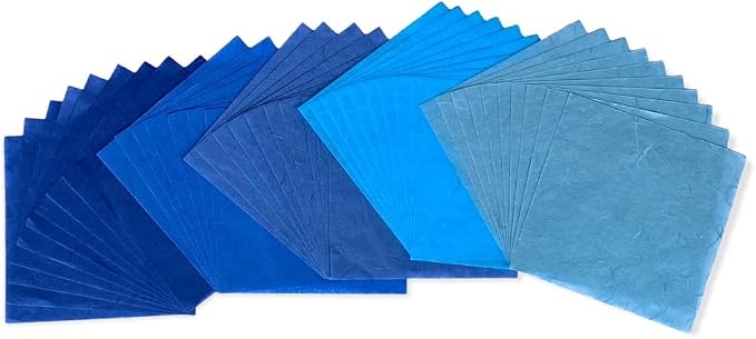 50 Sheets 6 x 6 Inches Natural Fiber Mulberry paper Sheets Square Origami Paper - Image 7