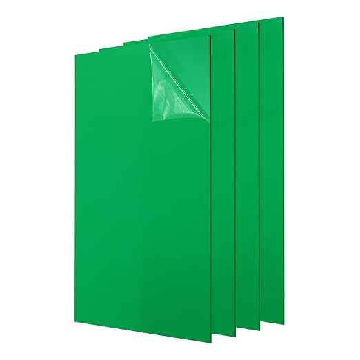 uxcell 4Pcs Acrylic Sheets 12x8 Inch Acrylic Panel 1/8 Inch-3mm Plastic Board by uxcell