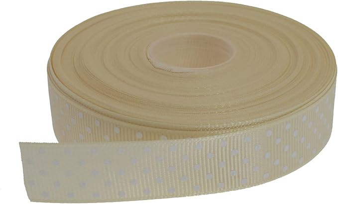 Polka Dot Grosgrain Ribbon 25 Yard Each Roll 100% Polyester by Unknown