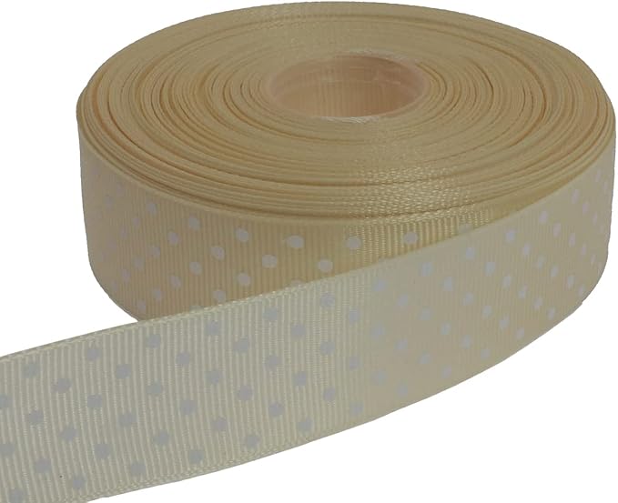 Polka Dot Grosgrain Ribbon 25 Yard Each Roll 100% Polyester by Unknown