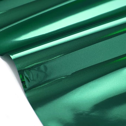 Anderson's Teal Shiny Metallic PVC Roll: 47" x 100' Flame-Resistant Event Decor - Image 2
