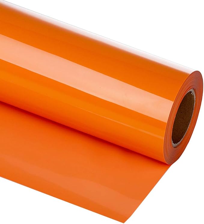 guangyintong Heat Transfer Vinyl Orange HTV Rolls, Matte Surface Orange HTV by guangyintong