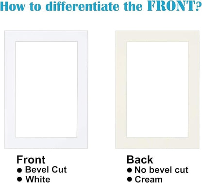 Egofine 8x10 White Picture Mats Pack of 11, Frame Mattes - Image 5