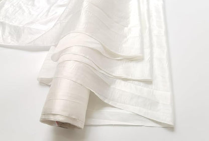100cm*140cm White Natural Silk Satin Fabric 12 Momme Soft Silk Cotton Fabric by FabricShipper