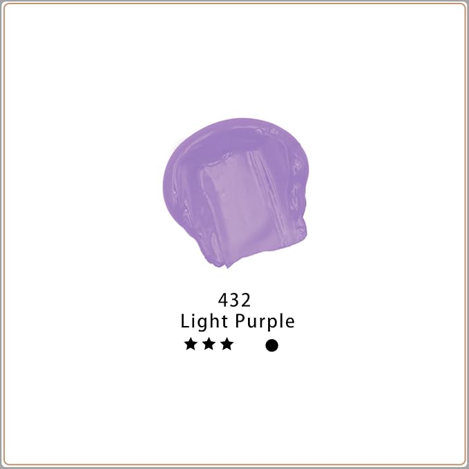 Artecho Purple Acrylic Paint, Light Purple Paint Tubes, Art Craft Paints - Image 2