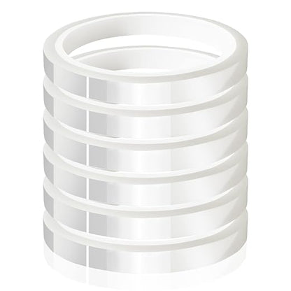 6 Rolls 10mm x33m Clear Heat Tape, Transparent High Temperature Heat Resistant by MEBMIK