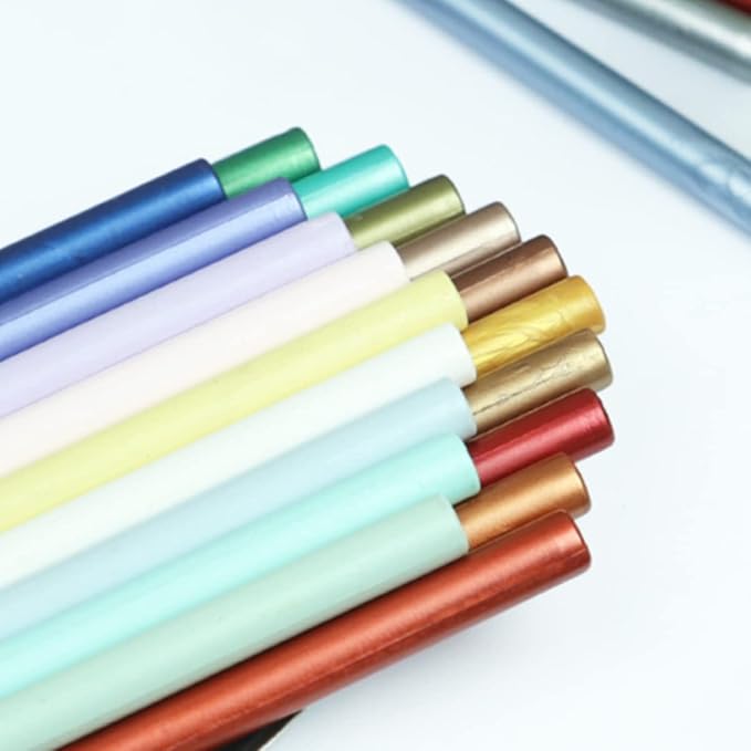 Gray Blue Wax Sealing Sticks, ONWINPOR 10pcs Glue Gun Wax Seal Sticks - Image 8