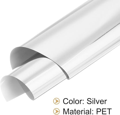MECCANIXITY 50 Sheets Heat Reactive Foil, 20x29cm Silver Foil Transfer Sheets - Image 6