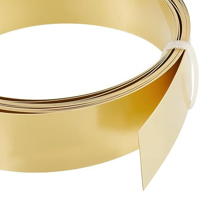 BENECREAT 9.84 Feet 30Gauge Brass Flat Bezel Wire, 18mm Wide Flat Jewelry Craft by BENECREAT