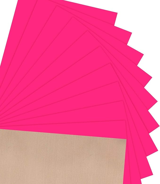 JANDJPACKAGING Neon Pink HTV Heat Transfer Vinyl by JANDJPACKAGING