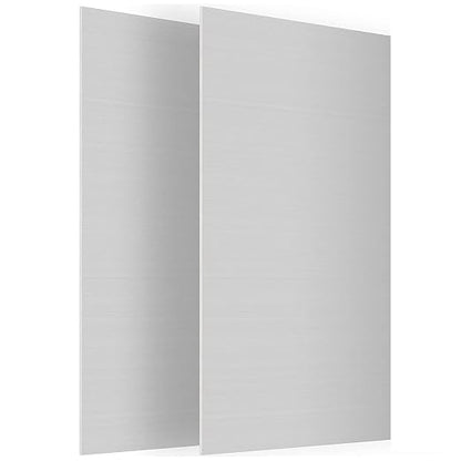 2Pack 6061 T651 Aluminum Sheet Metal 6" x 12" x 1/16" Flat Plain Thin Aluminum by Lswteiz
