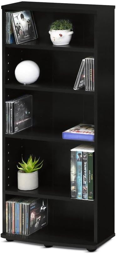 Adjustable Shelves Multimedia Storage Tower Rack - Image 4