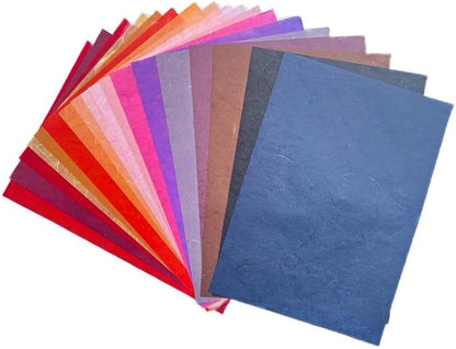 50 Design 50 Sheets A4 Natural Flowers, Mulberry Paper Sheets Art Tissue Washi - Image 5