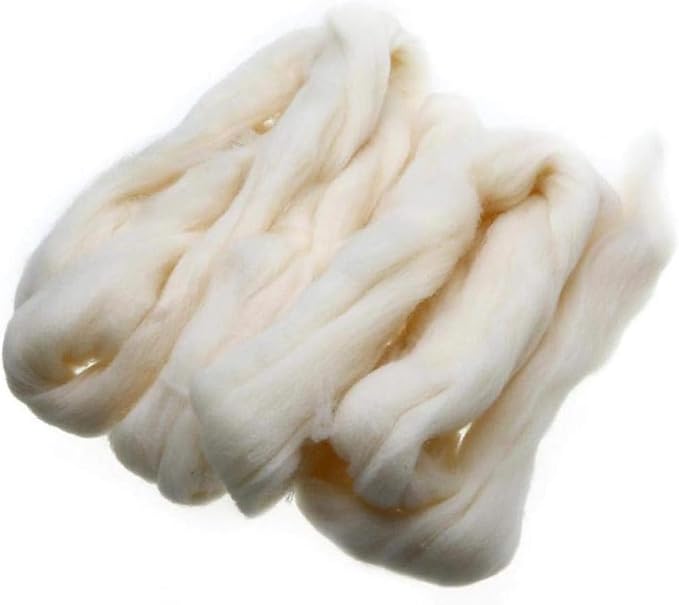 1 lb Wool roving Yarn unspun Fiber | Soft Chunky Jumbo Yarn - Image 3
