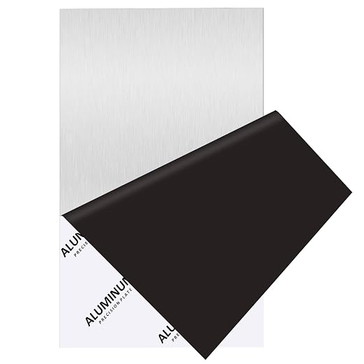 6061 Aluminum Sheet Metal 6 x 12 x 1/8 Inch, Heavy Duty Aluminum Sheets Plates by AODESTINY