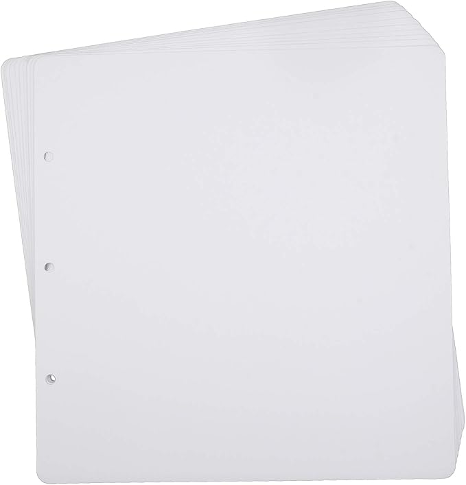 10 Sheets Double Sided Scrapbooking Refill Pages, 9.84x10.24" No Acid Thick by ADVcer