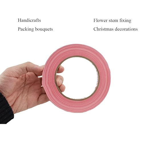 HAHIYO Red 0.25Inch Wide Floral Tape, Waterproof Florist Tape Flower Wrap - Image 6