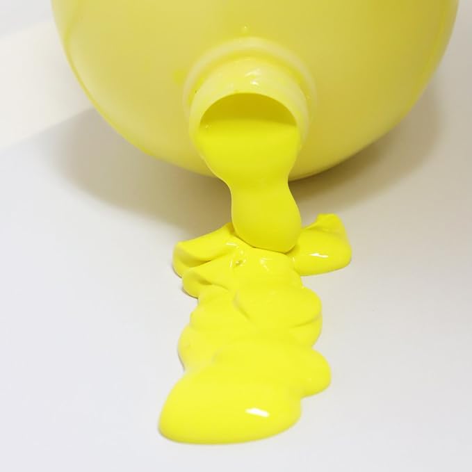 Mont Marte Discovery School Acrylic, 2 PACK, Lemon Yellow, 1/2 Gallon. Ideal - Image 2