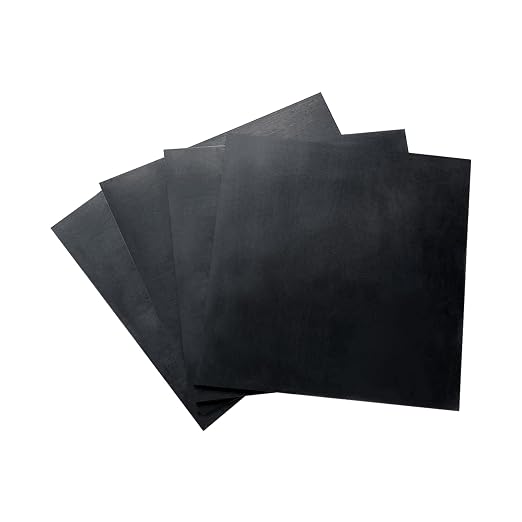 4 Pieces Anti Vibration Pads 1/8 in Thick X 4 in X 4 in, Neoprene Rubber Pads by ZSUCUN
