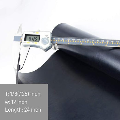 DOBTIM Neoprene Rubber Sheet Rolls 1/8" Thick X 12" Wide X 24'' Long, Solid - Image 2