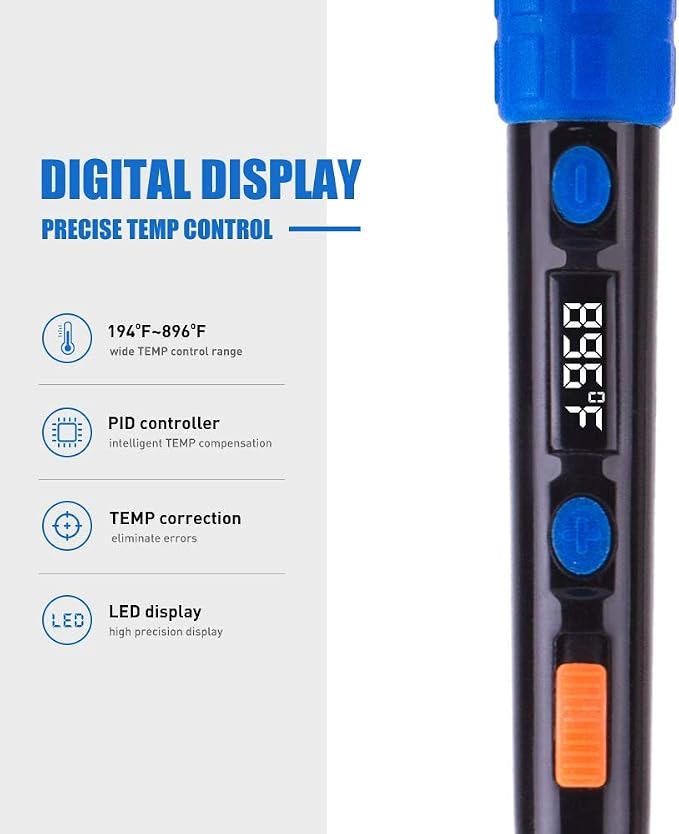 Soldering Iron Kit Solder Gun - 110V 65W Portable Temp Adjustable Pen Type - Image 3
