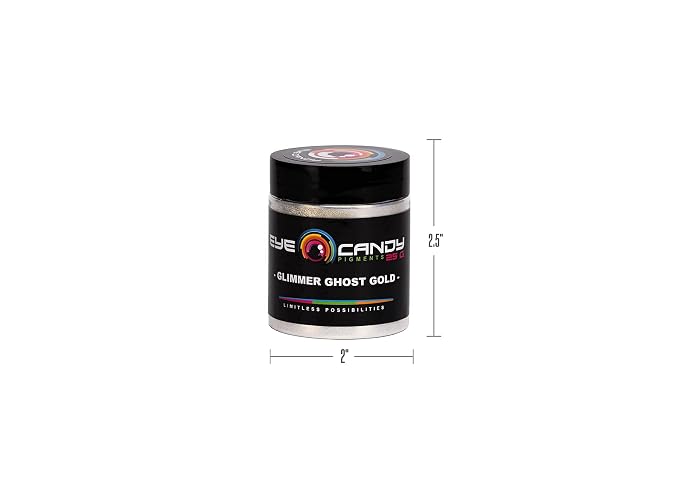 Eye Candy Premium Mica Powder Pigment “Glimmer Ghost Gold” Multipurpose DIY - Image 6