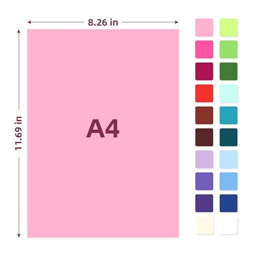 40 Sheets Printable Sticker Paper Heavy Weight Colored Self Adhesive Sticker - Image 2