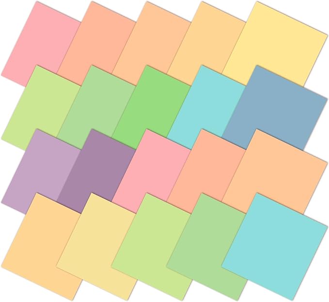 Ganeen 60 Pcs 10 x 10 Inch Pastel Pure Cotton Quilting Fabric Squares Candy by Ganeen