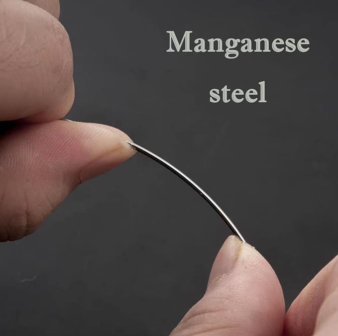 Marcobrothers 4" 2 pcs Professional Upholstery Large Eye Long Needle, - Image 2