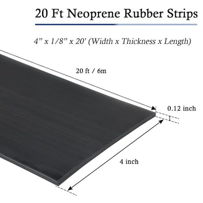 Neoprene Rubber Strips Self Adhesive Solid Rubber Sheets, Rolls & Strips - Image 5
