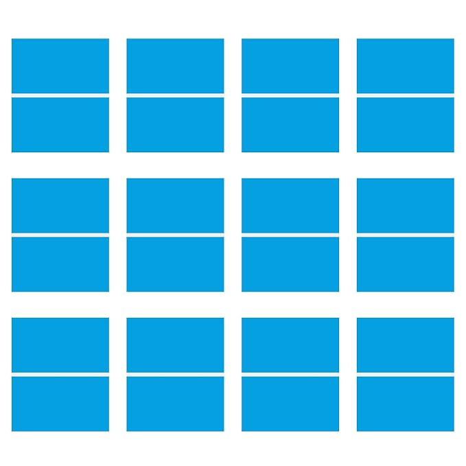 Laser Engraving Blank Blue ABS Double Color Plastic Sheet, 11.8x6.49x0.05 inch by Frddiud