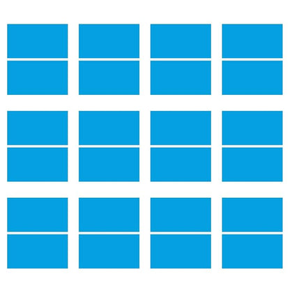 Laser Engraving Blank Blue ABS Double Color Plastic Sheet, 11.8x6.49x0.05 inch by Frddiud