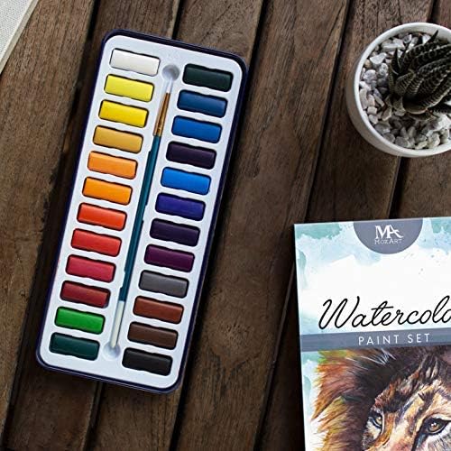 MozArt Supplies Watercolor Paint Essentials Set - Image 2