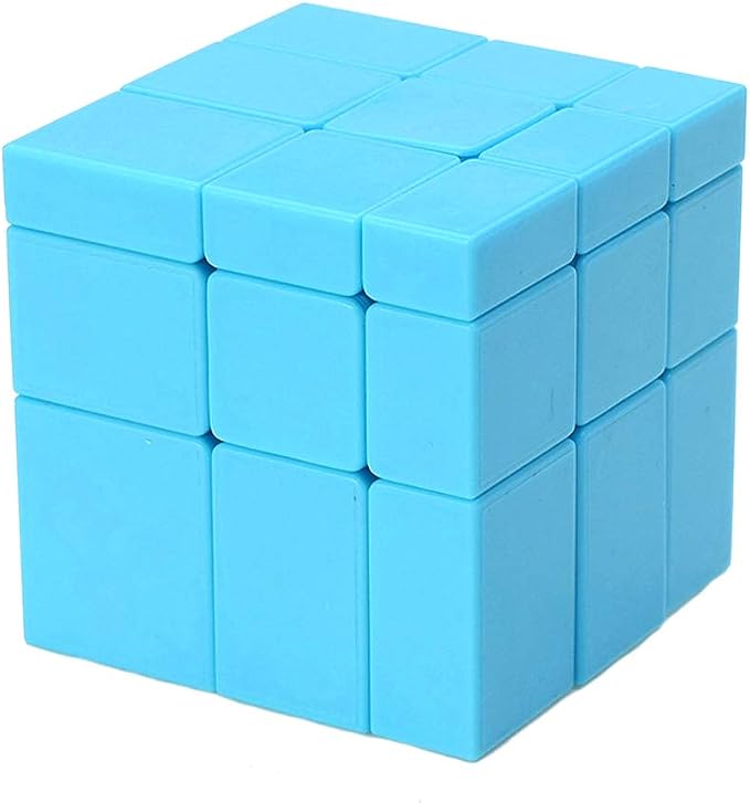 TANCH SS Mirror Speed Cube 3x3 Stickless Dysmorphism Magic Cube Puzzle Toy Blue - Image 2