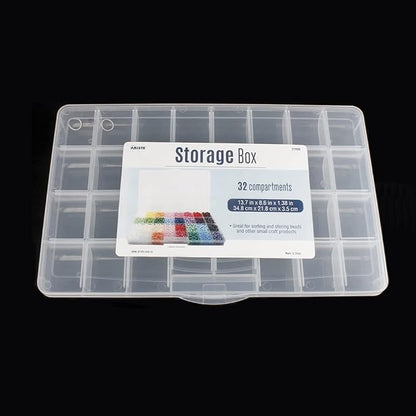 32 Grids Clear Plastic Organizer Box, Craft Storage Container - Image 4
