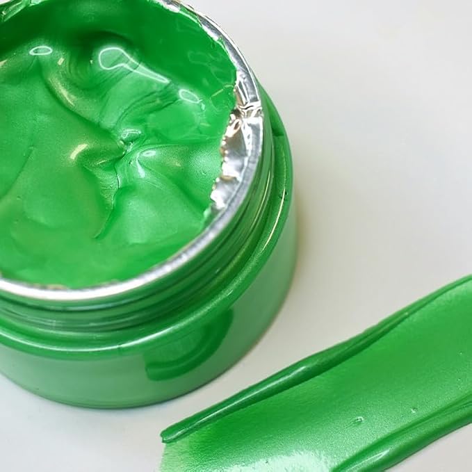 Shimmer Metallic Acrylic Paint Metallic Chalk Paste 1.7oz/50ml, DIY Crafts by JAJADO