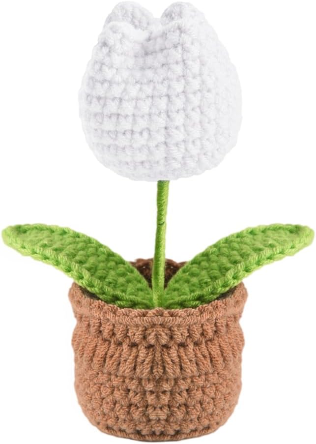 Tulip Pin Cushion, Handmade Knitted Pincushions, Cute Pin Cushions Needle by Wanshui